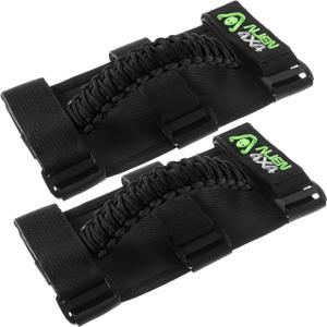 Alien Sunshade Jeep Grab Handles Black - Fits 1955-2023 Wrangler JL, JK, TJ, YJ & Gladiator Accessories - Jeep Wrangler Accessories Grab Handles