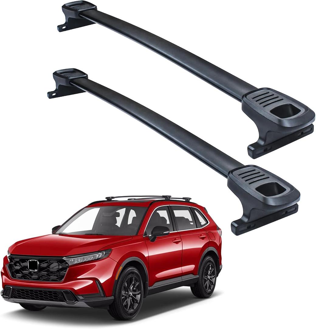 DBXB-RV Roof Rack Crossbars Compatible with Honda CR-V 2023 2024 2025 Heavy Duty 300lb FullAluminum Black Matte.
