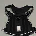 rabbitgoo Tactical Dog Harness for Large Dogs, No Pull Military Service Vest with Handle & Molle, Easy Control for Training Walking, Adjustable Reflective Straps, Black, L