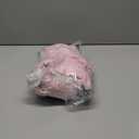 Fisoew Women's Striped 2 Piece Outfits Oversized Batwing Short Sleeve Tops High Waisted Shorts Summer Knit Lounge Short Sets (Large, Pink)