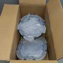 M MCIRCO 24-Piece Glass Food Storage Containers with Upgraded Snap Locking Lids,Glass Meal Prep Containers Set - Airtight Lunch Containers, Microwave, Oven, Freezer and Dishwasher (Gray)