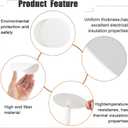 Tujoe 1 Pcs Large Microwave Kiln with 50 Pcs Kiln Paper Professional Glass Jewelry DIY Tools Pottery Kit for Home Use Glass Fusing Melting Jewelry Making Fuseworks Beginners