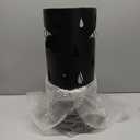 Umbrella Stand Rack for Entryway, Black Round Metal Umbrella Holder, Free Standing Umbrella Organizer Bin with 3 Hooks for Walk Stick, Home Office Indoor, 17 x 7 Inch