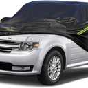 KouKou Waterproof SUV Car Cover Suitable for Ford Flex from 2008 to 2019, 7 Layers Windproof All Weather Waterproof Outdoor Cover Sun Rain UV Dust Snow Protection. Black