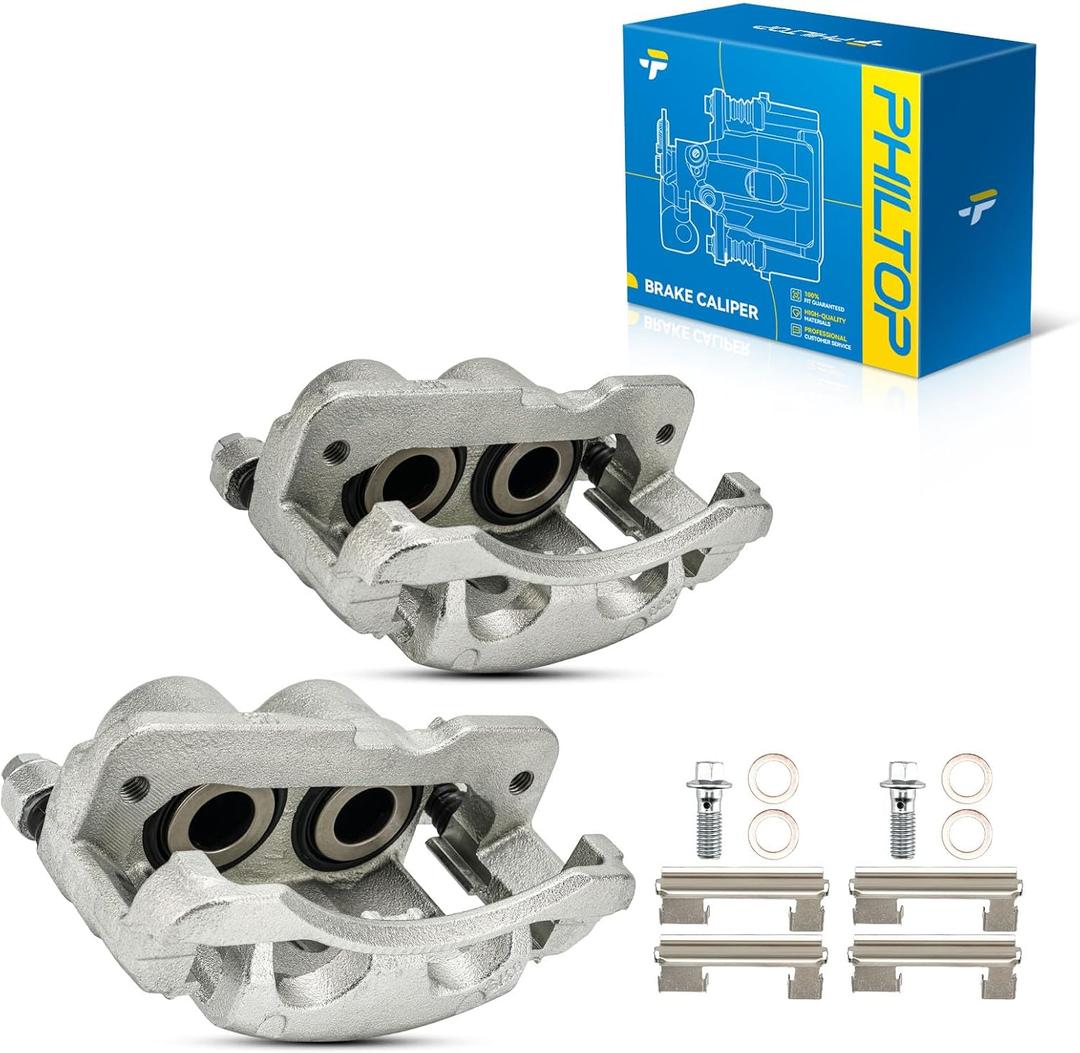 PHILTOP Brake Caliper 18-P4728, 18-P4729 Compatible with 1999-2006 Chevrolet Silverado 1500 Front, 2001-2010 Chevrolet Silverado 2500 HD Rear, 1999-2006 GMC Sierra 1500 Front