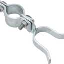 VIVIDA Chain Link Gate Latch 1-3/8" x 1-3/8", Chain Link Fence Gate Fork Latch, Galvanized Farm Fence Lock, 1 PCS