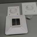 BITPOTT Bright Solar Post Lights 2 Pack, 3-in-1 [4X4/ 5X5/ 6X6] Fence Post Solar Lights for Wooden/ Vinyl, Waterproof IP65, 6000K Outdoor Light for Garden Patio Fence Deck