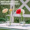 12pcs Glass Bud Vases - 5 Inch Tall Clear Flower Vases for Centerpieces, Glass Vase Modern Bud Vase for Wedding Party Dining Table Centerpieces, Living Room Decorative, Home Decor