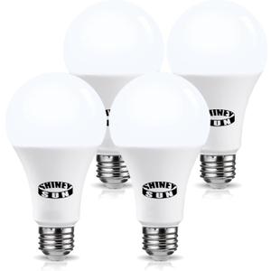 LED Light Bulbs, 150-200 Watt Equivalent Light Bulb, 5000K Daylight White, A21 2200 Lumens LED Light Bulb,Standard Base, Non-Dimmable, 4 Pack