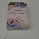 LMQML Soap Dispenser - 2 Pack, Antique Design Thick Amber Glass Hand Soap Dispensers with Sturdy Tray; 304 Rust Proof Stainless Steel Black Pump, 12Pcs Stickers, for Kitchen, Bathroom- Black