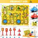 Bennol 56Pcs Puzzle Race Car Track Set Toys for Kids Floor Puzzle Tracks Car Gifts for 3 4 5 Year Old Boys Kids Toys Gifts for 3 4 5 Year Old Boys Puzzle Racer Set for Ages 3-5 4-6, Medium