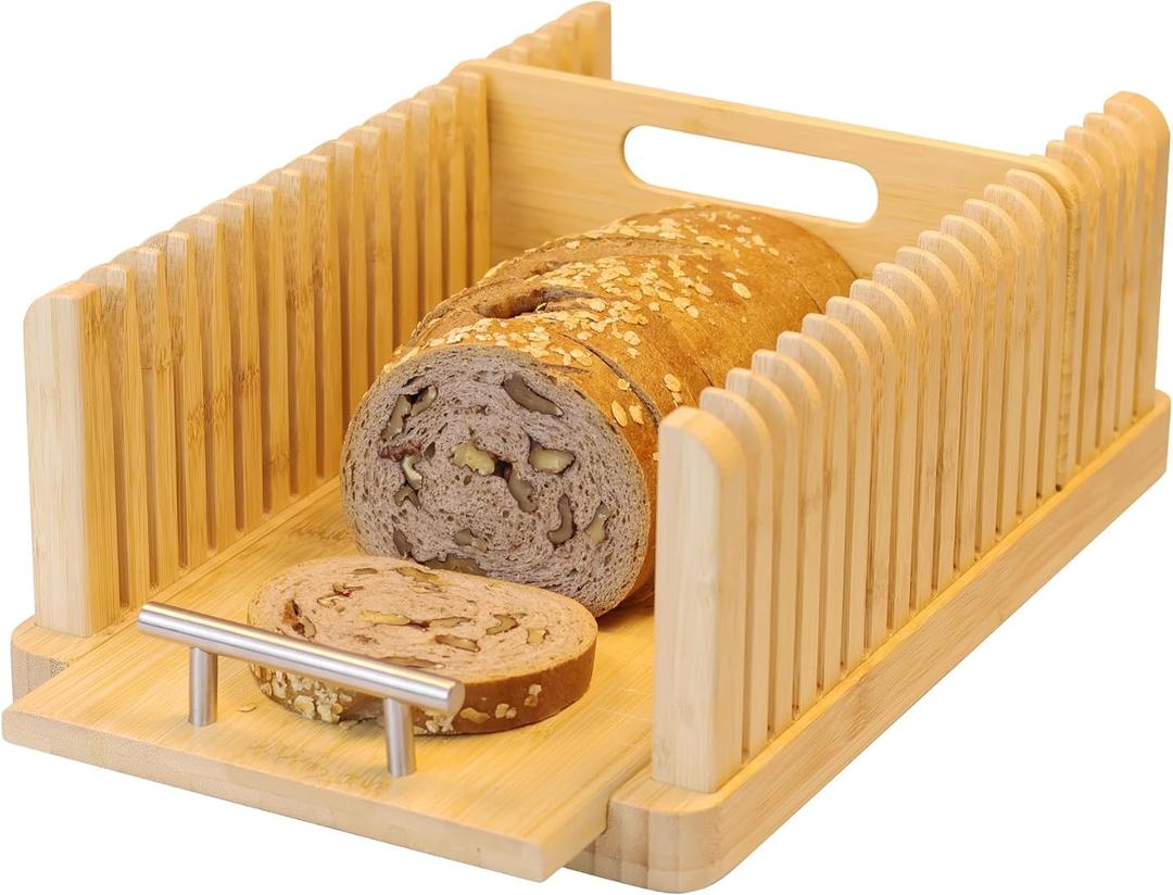 Bread Slicer with cutting board for Sourdough Rounds & Homemade Bread, Perfect for Artisan Loaves, Durable & Easy to Use  The Ideal Gift for Baking Enthusiasts
