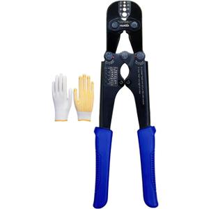 szhdxsy 2 in 1 Wire Rope Crimping Tool, Wire Rope Crimper and Cutter,for Aluminum Oval Sleeves,Stop Sleeves,Crimp Ferrules,Crimping Loop sleeve From 3/64-inch to 1/8-inch