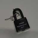 FIGODE Outdoor Waterproof Padlock, Large Heavy Duty Sturdy Covered Laminated Steel Keyed Lock, 2.2 in. Wide, Long Padlock