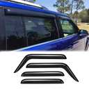 VICOJETOR 94511 Sunproof Waterproof Side Window Wind Deflector, 4pcs Replacements Rain Guards Set, Window Visor fit for 2001-2010 Chrysler PT Cruiser(Not for 2 Doors)