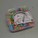 Funtopia Pop Beads, 500+ Pcs Jewelry Making Kit for Girls 4-6, Arts and Crafts for Kids 3 4 5 6 7 8, Colorful Snap Beads DIY Bracelet Necklace Ring Set for Little Girls (Medium)