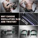 Ultimate Twister Arm Trainer, Adjustable Chest Workout Equipment, Arm Trainer for Men, Chest Trainer for Men, Shoulder Muscle Training, Portable Spring Resistance Home Fitness Equipment