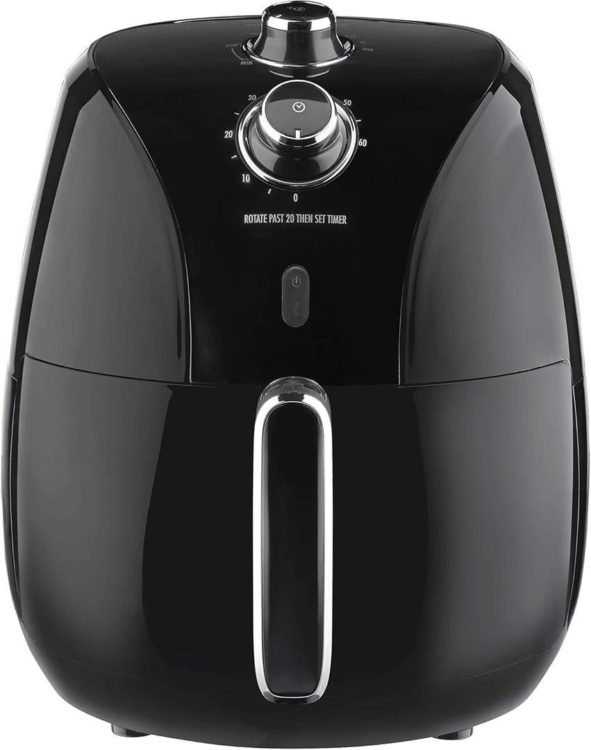 Proctor Silex 5.8 QT Air Fryer Oven with Temperature Control, 60 Min Timer, Non Stick Basket, 1700W, Black (35060)