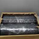 2 Pack Recycled Rubber Mulch Mat Roll Black Permanent Mulch Walkway Pathway for Landscaping Outdoor 8' x 2'