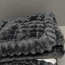 Smiry Couch Cover for Dogs Washable, Non Slip Fuzzy Pet Couch Covers for 3 Cushion Sofa Pet Friendly, Thick Soft Sofa Slipcovers Cushion Protector (Dark Grey, 27.6" x 88")