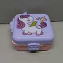 Freshmage Stainless Steel Double-Layer Bento Box Container with 3 Compartments, Large Capacity Leakproof and BPA Free Bento Lunch Box, Durable,Drop-Proof, Dishwasher Safe, Pink