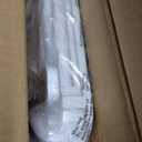 Clirass Bidet Toilet Seat, Soft Close Round Toilet Seat, Button control Feminine/Posterior Wash Switch, Knob Control Water Pressure,White Bidet Seat Attachment with Brass inlet