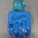 2PCS Dog Washing Gloves and Dog Shampoo Brush, Dog Bath Brush That can add Dog Shampoo, Dog Bath Supplies Dog and Cat Bath Set (Blue Light Blue)