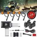 Roykaw UTV Turn Signal Kit with Horn, ATV Street Legal Kit, Blinker Kit for Side by Side, Universal Compatible with Polaris Ranger RZR Sportsman, Can-am, Arctic Cat, Kawasaki, CFMOTO, Pioneer
