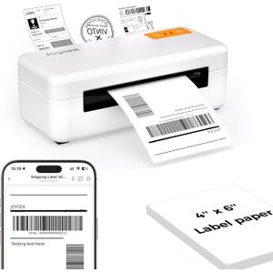 Joysea Bluetooth Shipping Label Printer, E41 Pro 4x6 Wireless Thermal Printer for Amazon, FedEx, USPS Labels, Compatible with iOS, Android, Windows Mac