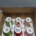 Holiday Fun Porcelain Mugs  Set of 6 Assorted 14 oz Cups with Festive Christmas Designs  Durable Porcelain Coffee or Cocoa Mugs for Holiday Parties, Gifting & Everyday Cheer