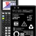 TI-84 Plus CE Battery,[2025 New Upgraded] 1600mAh Fits Texas Instruments TI-84 Plus CE,TI Nspire CX/CX IITI Nspire CX CAS/CX II CAS,P/N:P11P35-11-N01/3.7L High Capacity Battery
