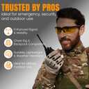 Tactical Antenna Relocation Kit Enhanced Signal & Mobility Chest Rig & Backpack Compatible Durable, Lightweight & Weather-Resistant Ideal for Military, Outdoor Use (Black, 19" Cable)
