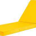 Basic Beyond Chaise Lounge Cushions Outdoor, 3-Layer Waterproof Outdoor Furniture Cushions with Removable Cover and 4 Ties, 72"x21"x3" Patio Lounge Chair Cushions for Outdoor Furniture, Yellow