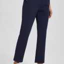 Libin Women's Golf Pants Stretchy Casual Travel Pant 7/8 Ankle Pants Athletic Sweatpants Dress Business Slacks with 4 Pockets (Blue, S)