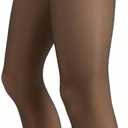 Shaping Lined Tights - 80D - Nude Lining - Tummy Control - Fake Sheer Warm Pantyhose - 1100-TS (Medium)