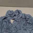 uxcell 4 Pack Stool Covers Round, 16-20 Inch Bar Stool Covers Washable Dustproof Slipcover Seat Cushion with Elastic for Bar Kitchen Living Room Decor, Blue Gray