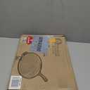 Victoria 12-Inch Cast Iron Comal Pizza Pan with a Long Handle and a Loop Handle, Preseasoned with Flaxseed Oil, Made in Colombia