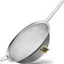 Walfos 9.35 Inch Large Fine Mesh Strainer, Stainless Steel 30 Mesh Sieve with Sturdy Handle, Kitchen Food Strainers Sifters for Rice, Quinoa, Pasta, Fruits, Vegetables, etc.