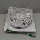 BLACK+DECKER Mini Box Fan Tabletop Quiet 9 Inch Desk Box Fans Frameless BFB09W White