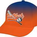 City Baseball Gradient Baseball Cap for Men Women Adjustable Snapback Hat Dad Hat for Sports Game Day Fans Gift