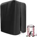 Gym Rack Cover with Waterproof Zipper, Protective Cover for Squat Rack/Weight Lifting Rack/Home Gym Workout Equipment-Indoor or Outdoor (47" x 69" x 84")