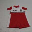 IMEKIS Baby 1st 2nd Birthday Outfit Boy Girl Race Car One Piece Jumpsuit Halloween Cake Smash Photo Shoot (18-24 Months)