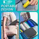 Monthly Pill Organizer 2 Times a Day, with Portable Hard Shell, Pill Cutter, 31-Day Box, Plastic Opening Pick, Monthly & Weekly Stickers, Convenient Medication Management (Black, 2 Times a Day)