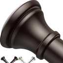 Bronze Shower Curtain Rods,43-72 Inches, Rust Resistance, Adjustable Tension Rod with Durable Spring, No Drilling, Use for Bathroom, Bedroom, Kitchen, Balcony, Home