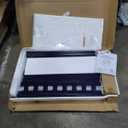 Dream On Me Ashton 2-in-1 Changing Table & Nightstand in Navy Solid New Zealand Pinewood, Safety Rails, Spacious Storage Shelves & Water-Resistant Changing Pad, Converts to Nightstand