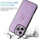 Compatible with iPhone 16 Pro Max Case with Finger Strap, Cheetah Print Shockproof Soft TPU Protective Cover for Women Girls, Slim Anti Scratch Case for iPhone 16 Pro Max 6.9 Inch, Purple