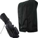 Golf Bag Rain Cover Hood with Snap Button, Universal 1680D Nylon Waterproof Material Dustproof Club Protector