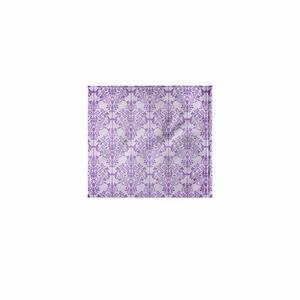 3dRose Pretty Purple and White Interconnected Damask Pattern 11x12 Wash Cloth for Face and Body