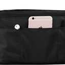 Lckaey purse organizer insert for neverfull gm mm graceful pm insert on the go purse organizer 3055black-XS