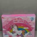 homicozy Art Supplies for Kids, Drawing Kits Unicorn Art Case Coloring Set with Double Sided Trifold Easel, Crayon, Colored Pencil, Marker, Coloring Book, Stencil, Sticker, Drawing Stuffs Gifts for Girls 4-12